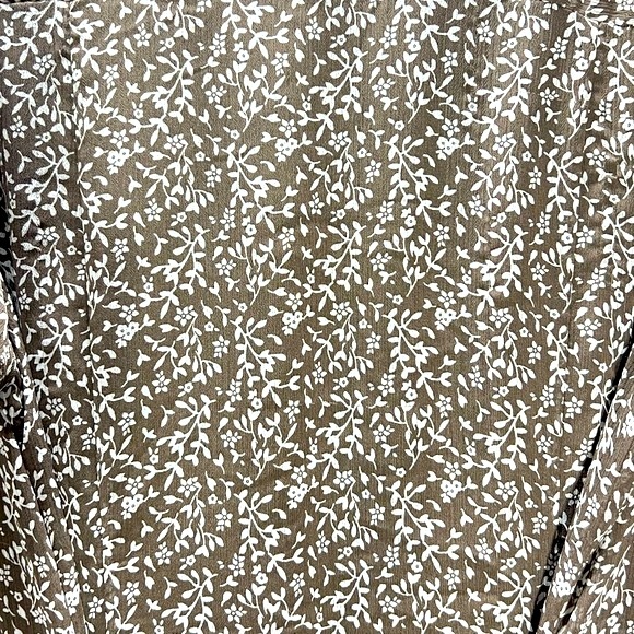 MSK Dress Brown Floral Knee Length Dress by MSK - Picture 3 of 6